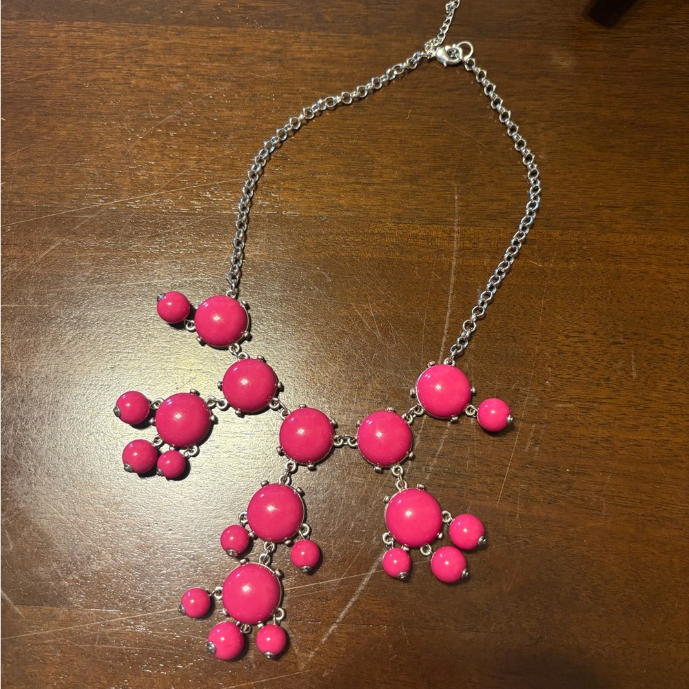 J. Crew Pink Statement Necklace